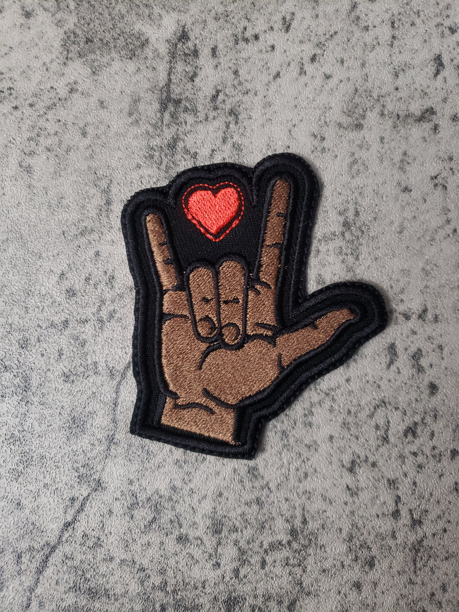 ASL Custom Iron on Patch Sign Language 