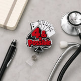 Spades Badge Reel | Retractable ID Clip Holder