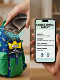 Kids Emergency Contact Backpack NFC Tag
