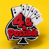Spades Badge Reel | Retractable ID Clip Holder